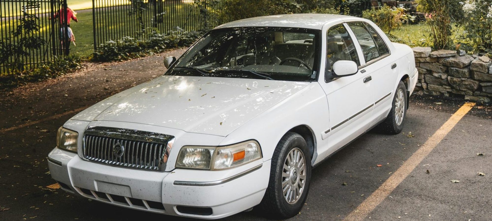 White Mercury Grand Marquis by Clement Foust